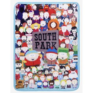 South Park Characters Throw Blanket 45" x 60" Comedy Central NEW